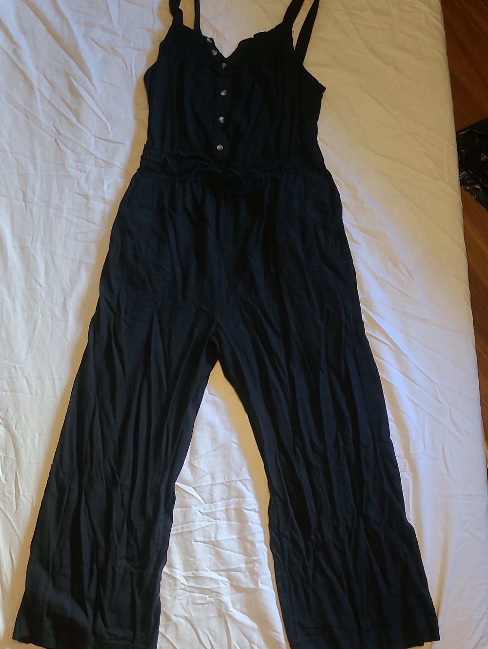 Women's Black Wide-Leg Jumpsuit